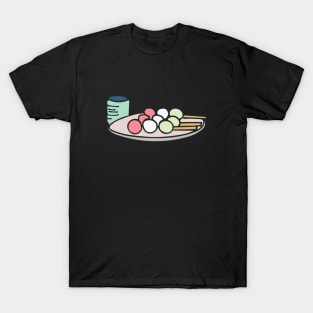 Traditional Japanese food - Dango Drawing T-Shirt